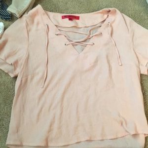 Criss cross front top